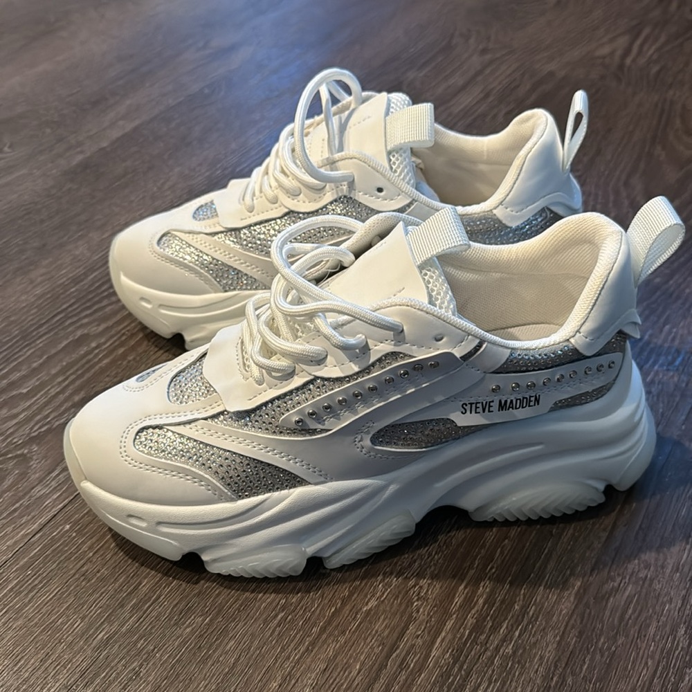 White Whitestone Steve Madden sneakers - Picture 3 of 5